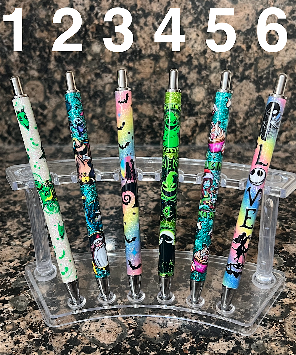 UV DTF Scary Xmas Pens