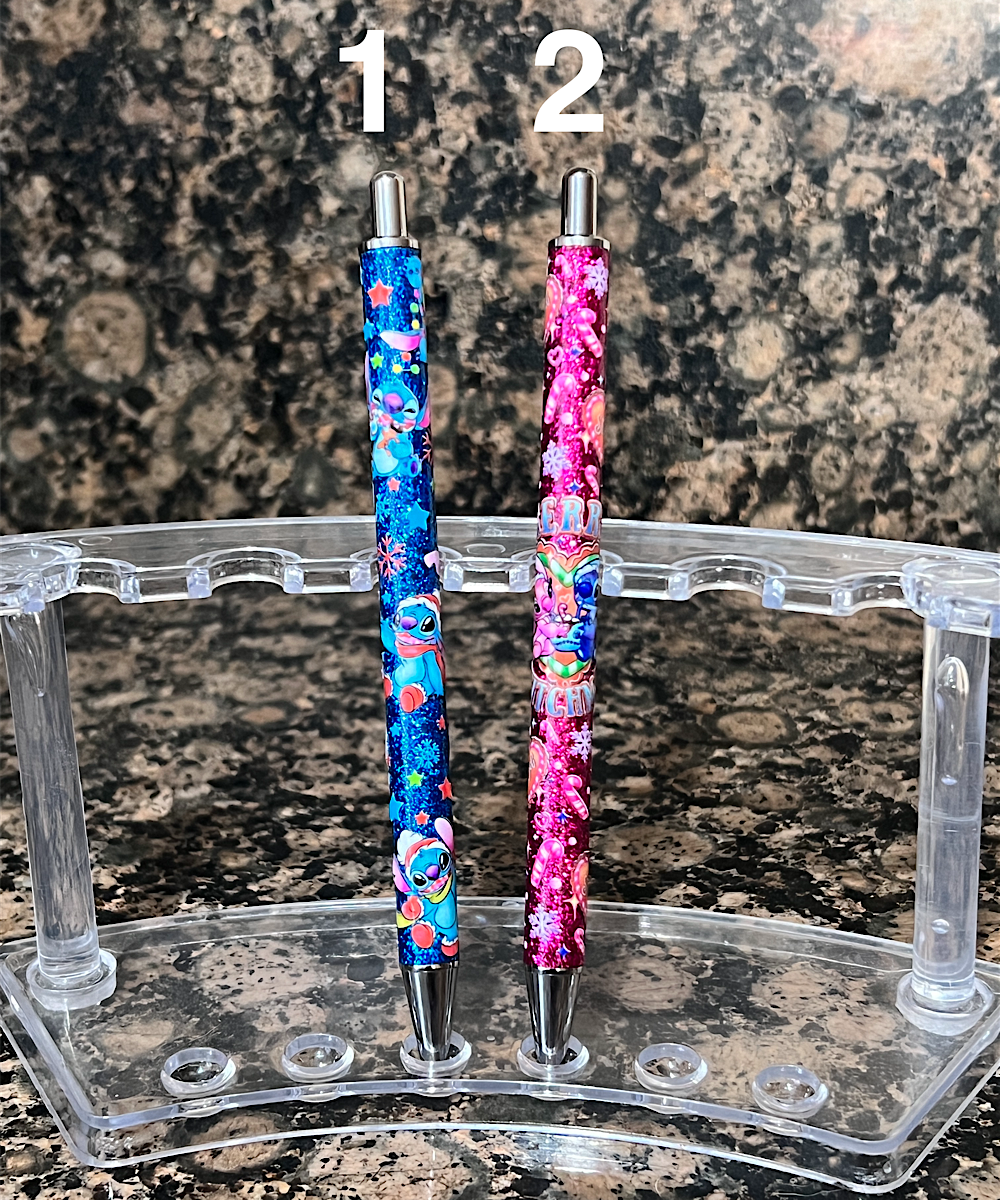 UV DTF Christmas Cute Blue Monster Pens