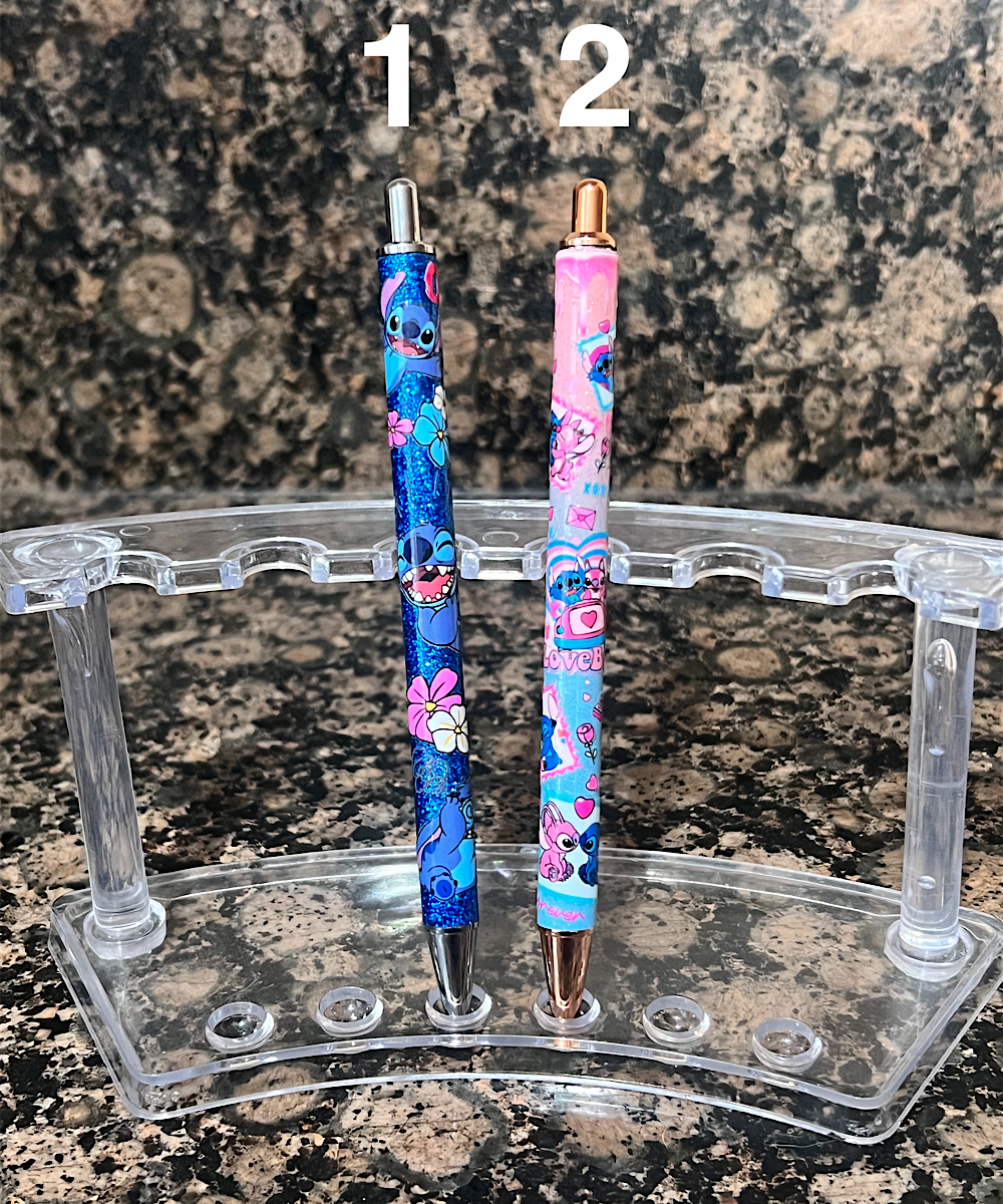 UV DTF Cute Blue Monster Pens