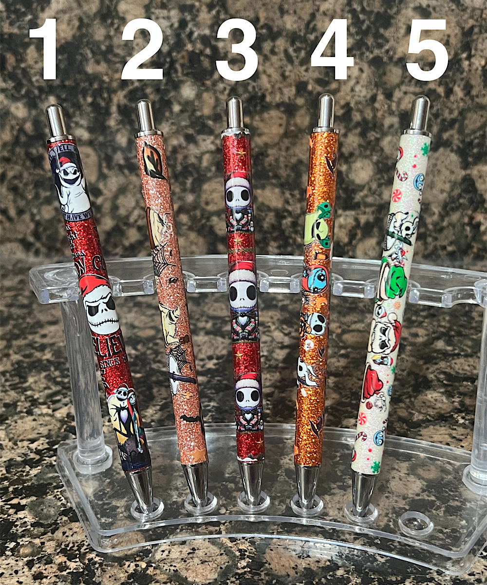 UV DTF Scary Xmas Pens