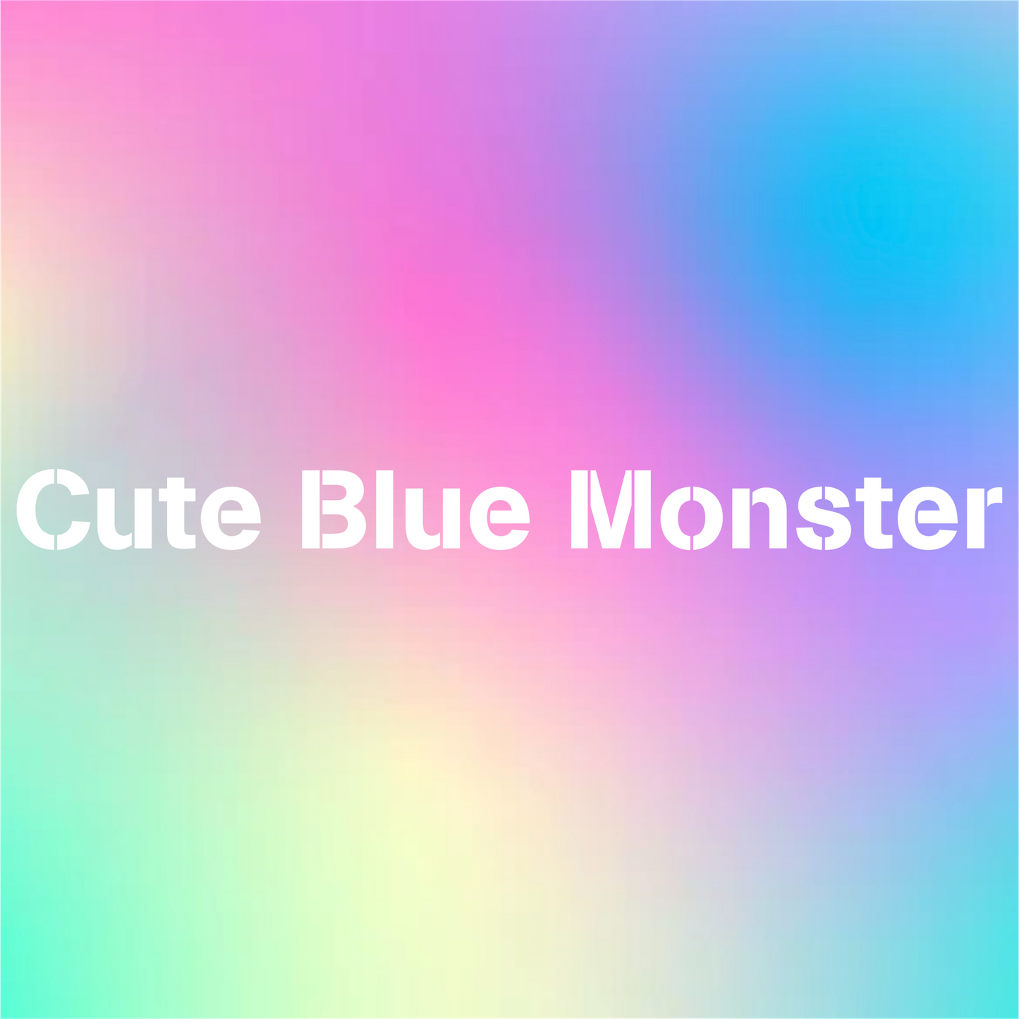 Cute Blue Monster