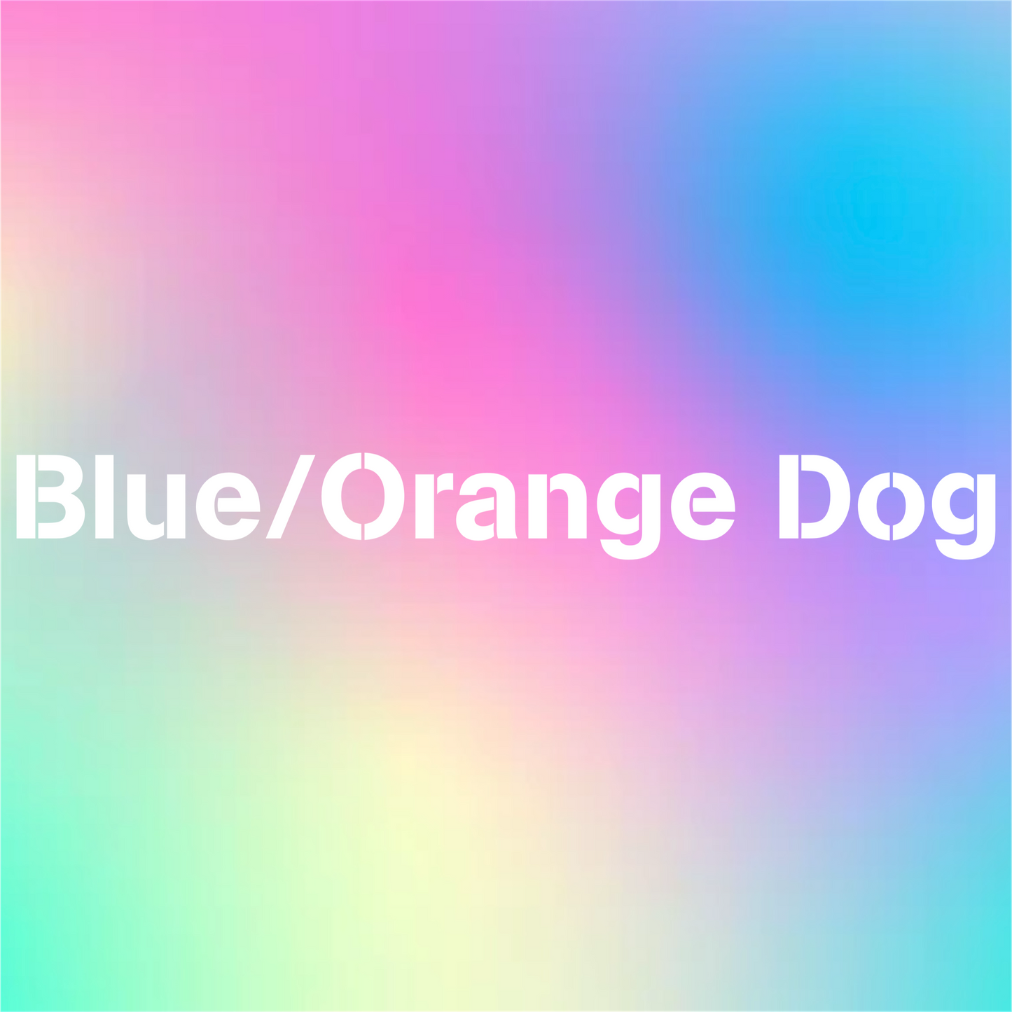 Blue/Orange Dog