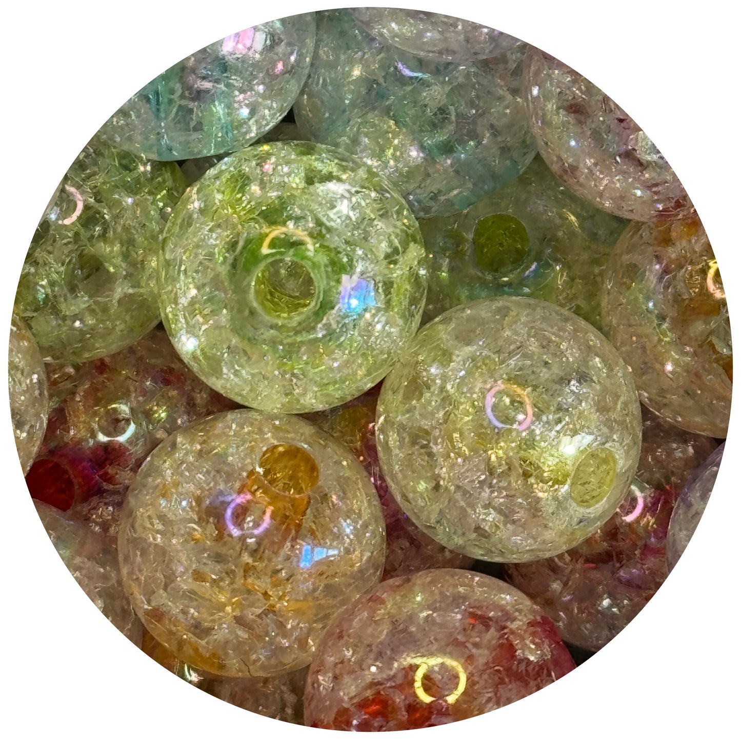 20mm Crackle Beads