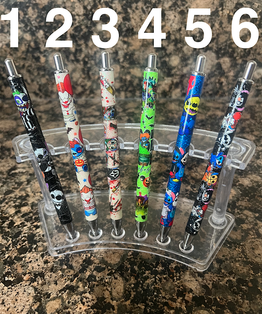 UV DTF Halloween Blue Monster Glitter Pens