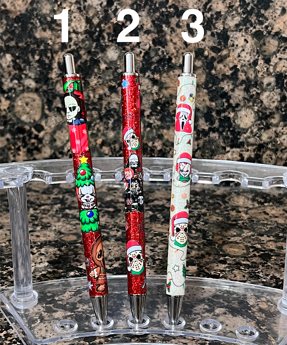 UV DTF Spooky Horror Christmas Pens