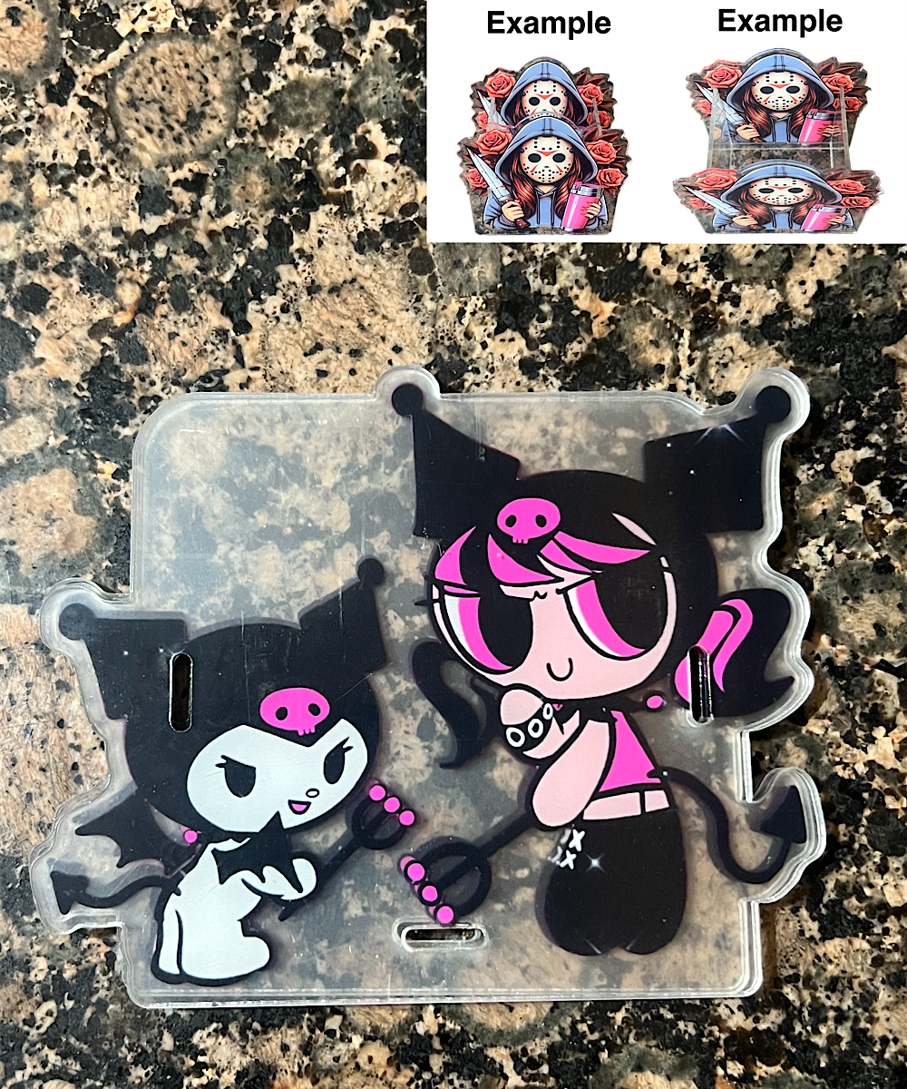 Black Kat & Girl Pen Holder