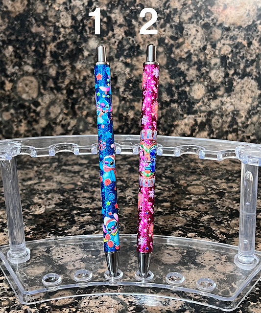 UV DTF Christmas Cute Blue Monster Pens