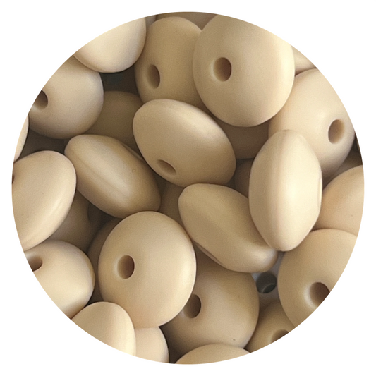 Beige Lentil Beads