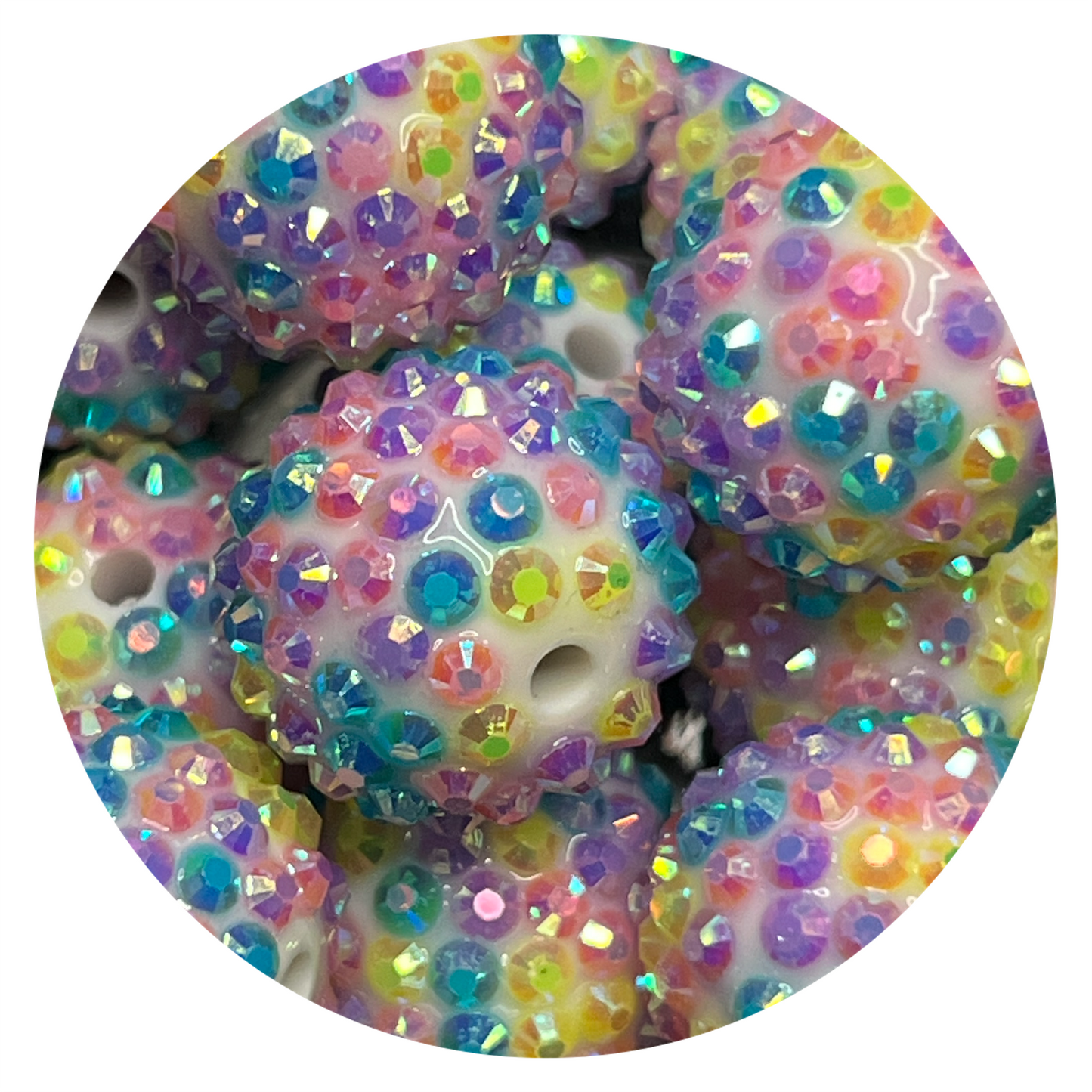 20mm Colorful Rhinestone Beads